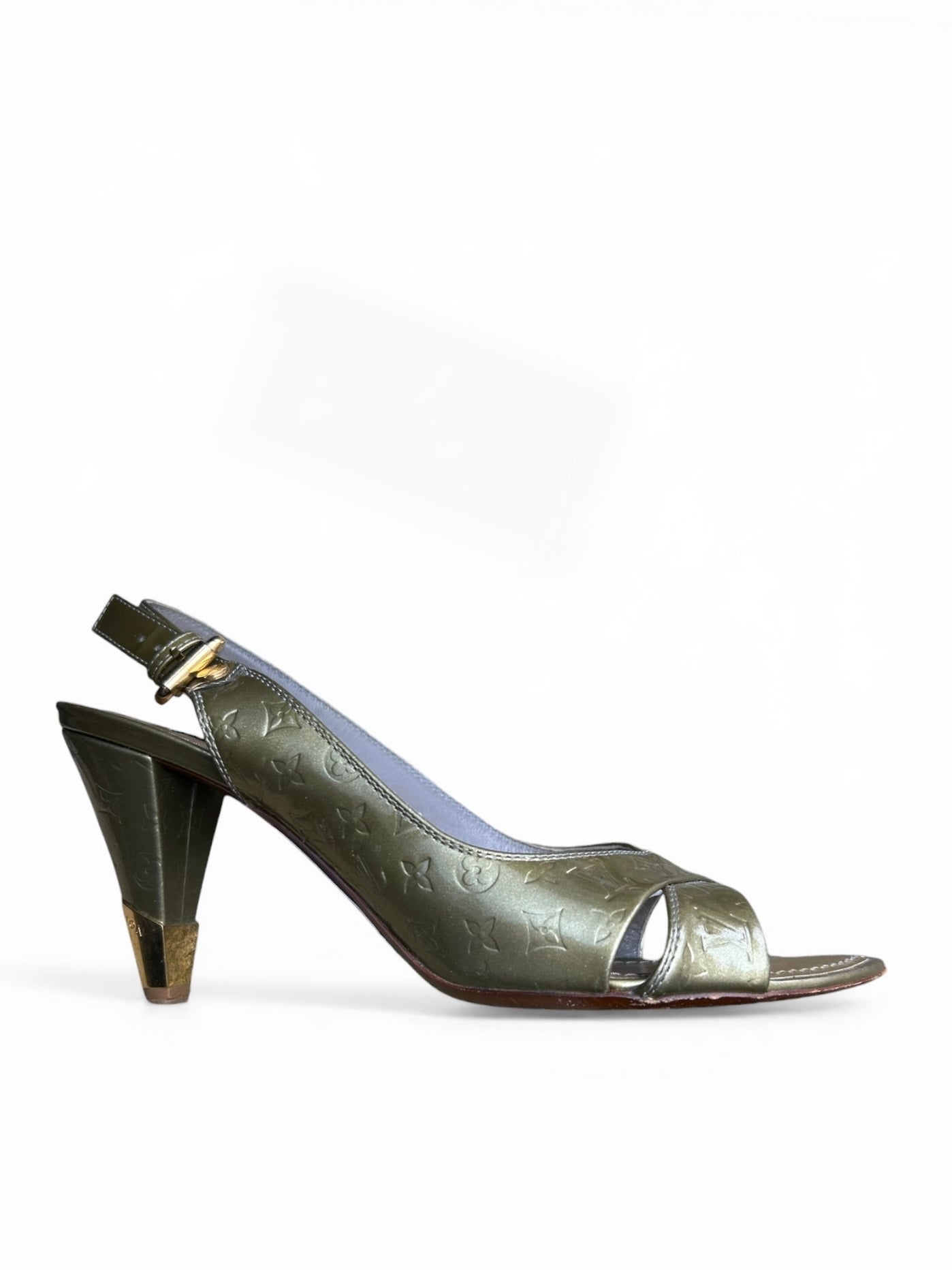 Louis Vuitton Vernis Slingback Heels