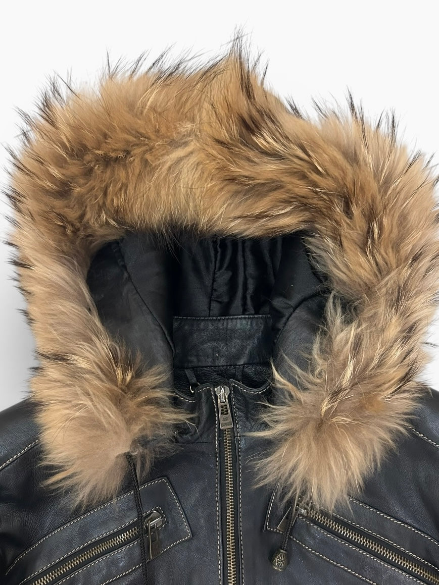 Roberto Cavalli Leather Bomber