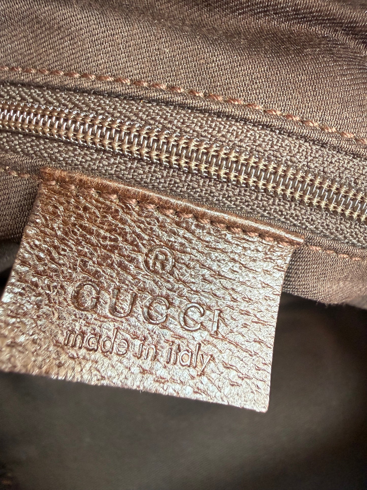 Gucci Monogram Canvas Shoulder Bag