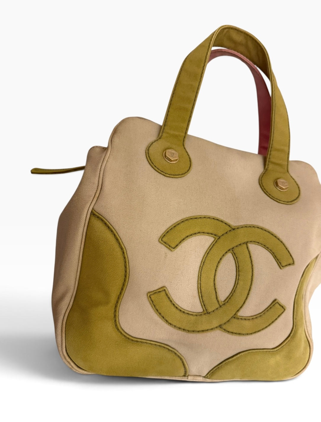 Chanel Marshmallow Canvas Tote Bag