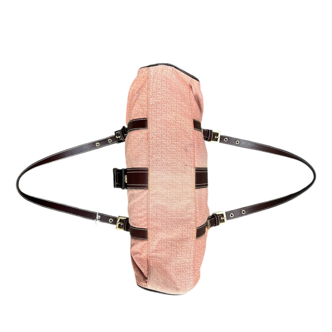 Fendi Selleria Pink Zucca Shoulder Bag