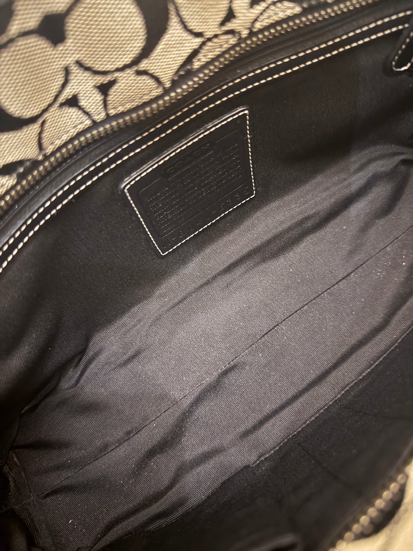 Coach Signature Canvas Leather Tote