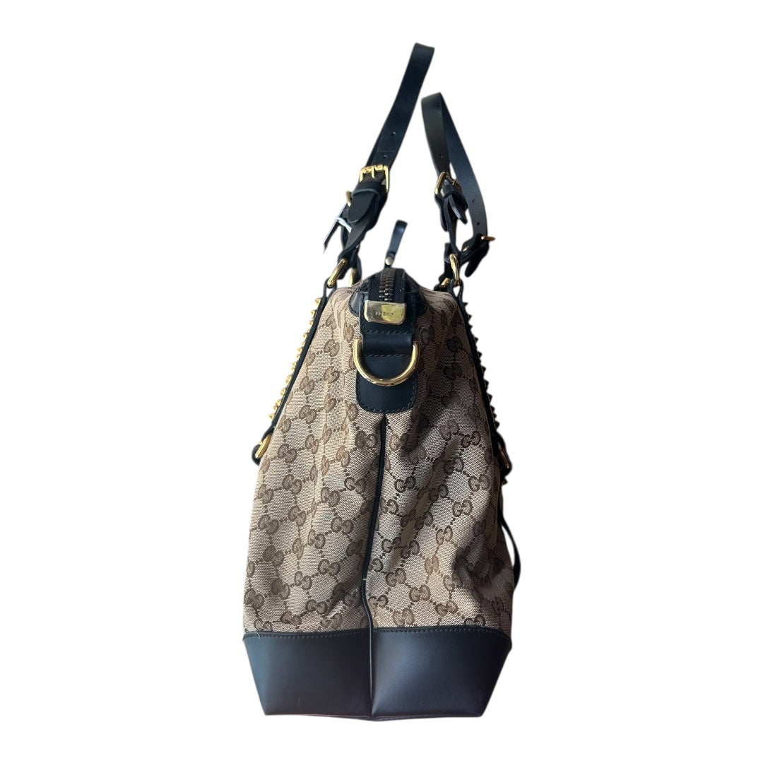 Gucci Patti Studded Large Shoulder Bag