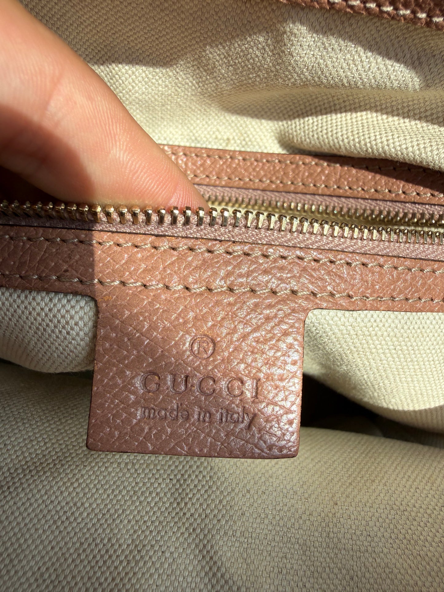 Gucci Bree Jockey Canvas Bag