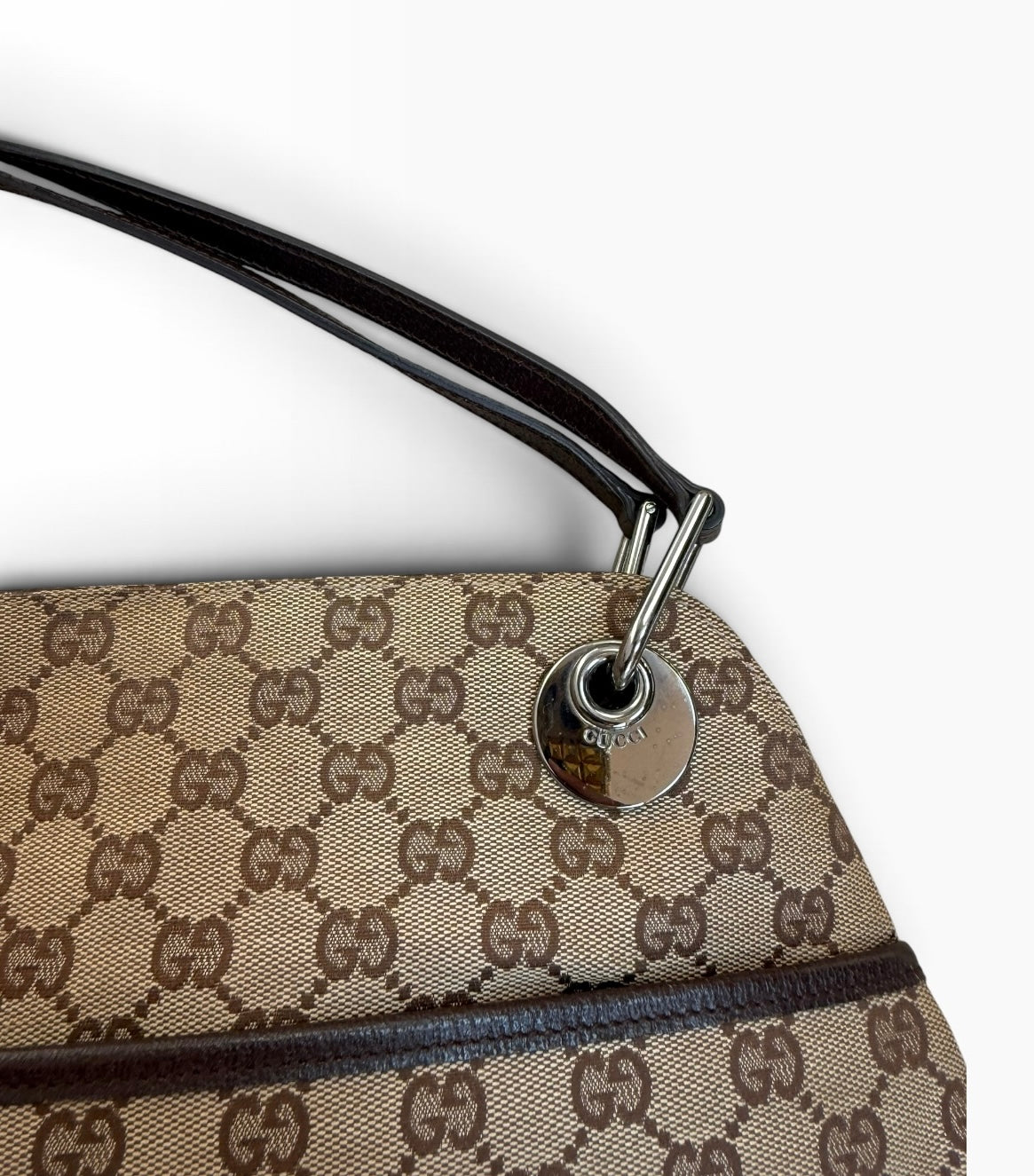 Gucci Monogram Canvas Shoulder Bag