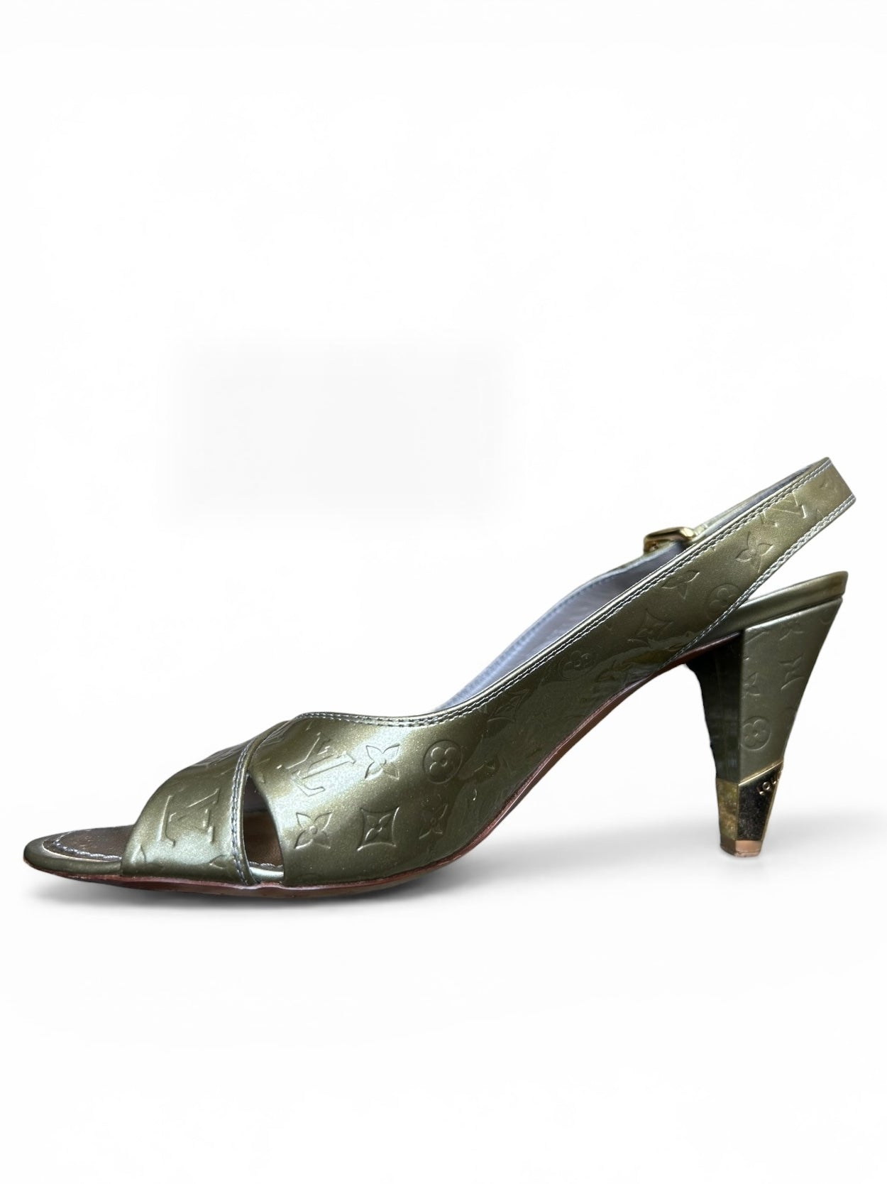 Louis Vuitton Vernis Slingback Heels