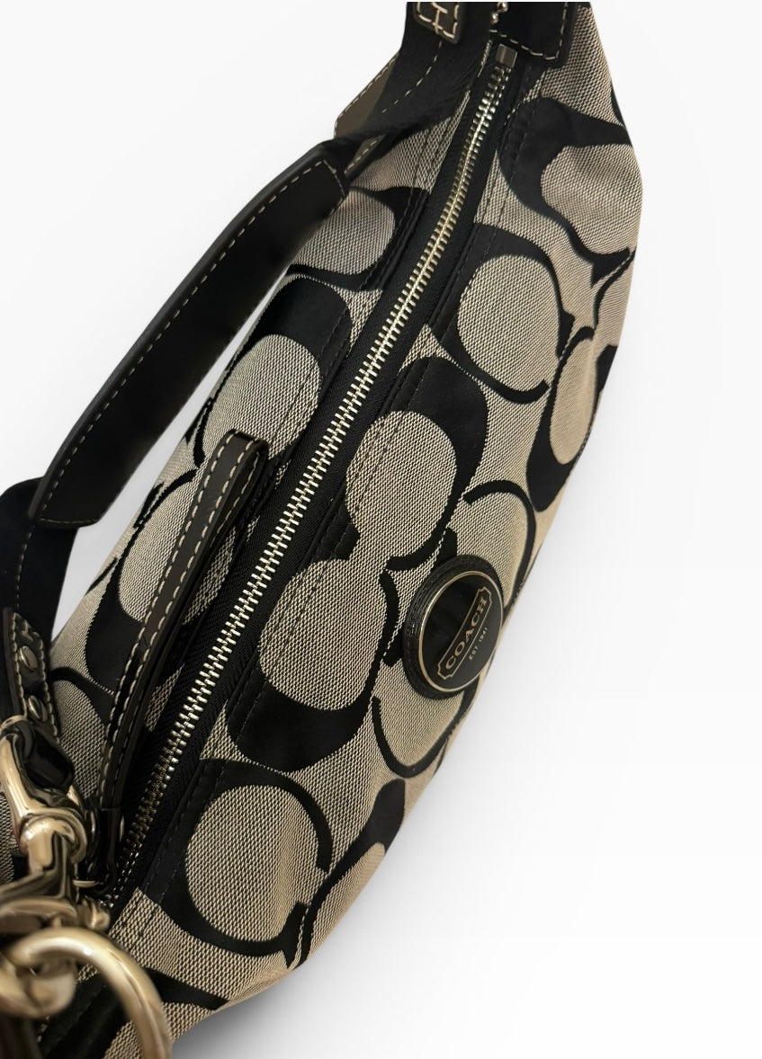 Coach Signature Hobo Stripe Shoulder bag