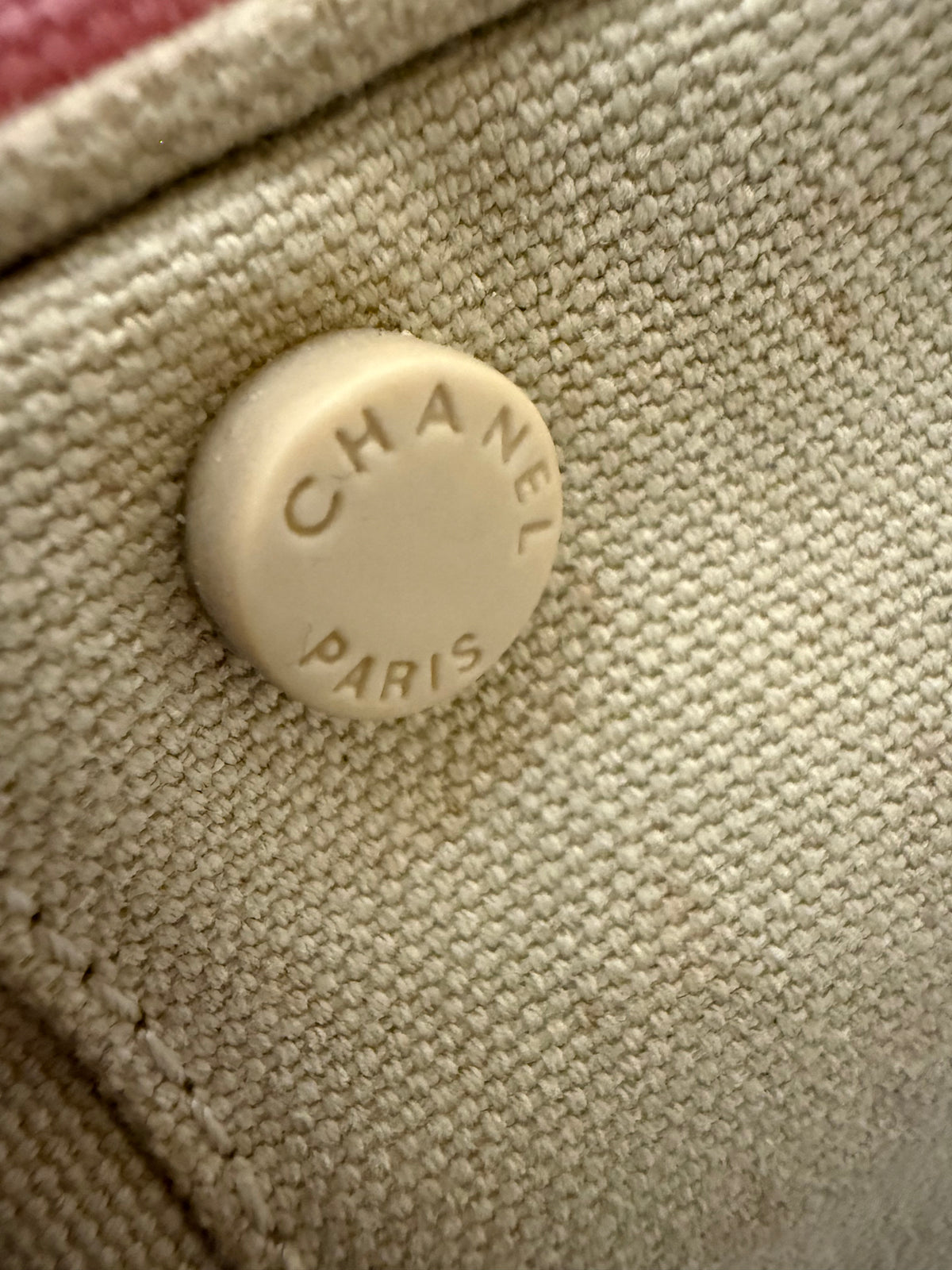 Chanel Marshmallow Canvas Tote Bag