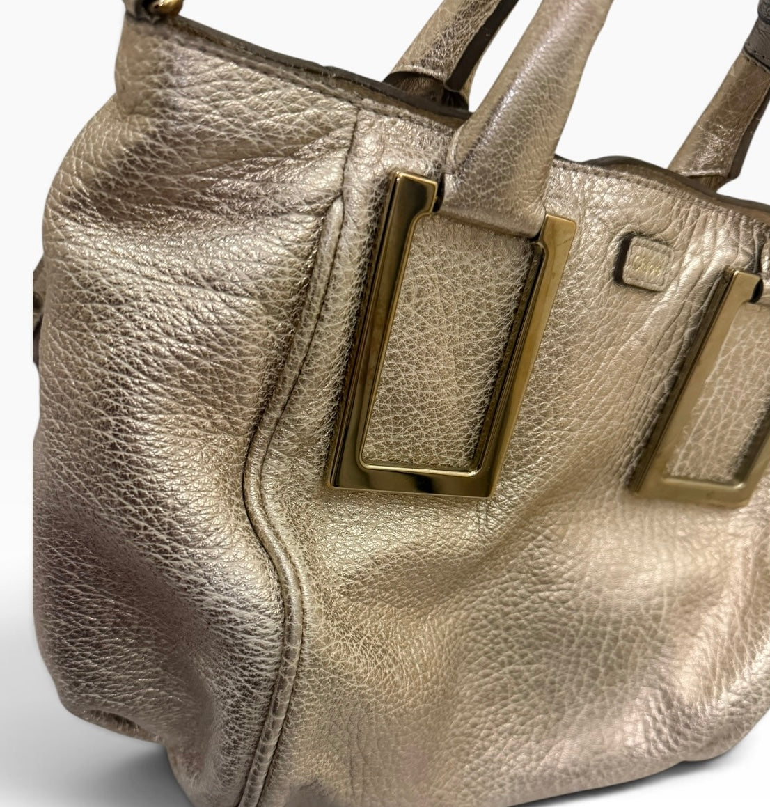 Chloe Ethel Metallic Gold Bag