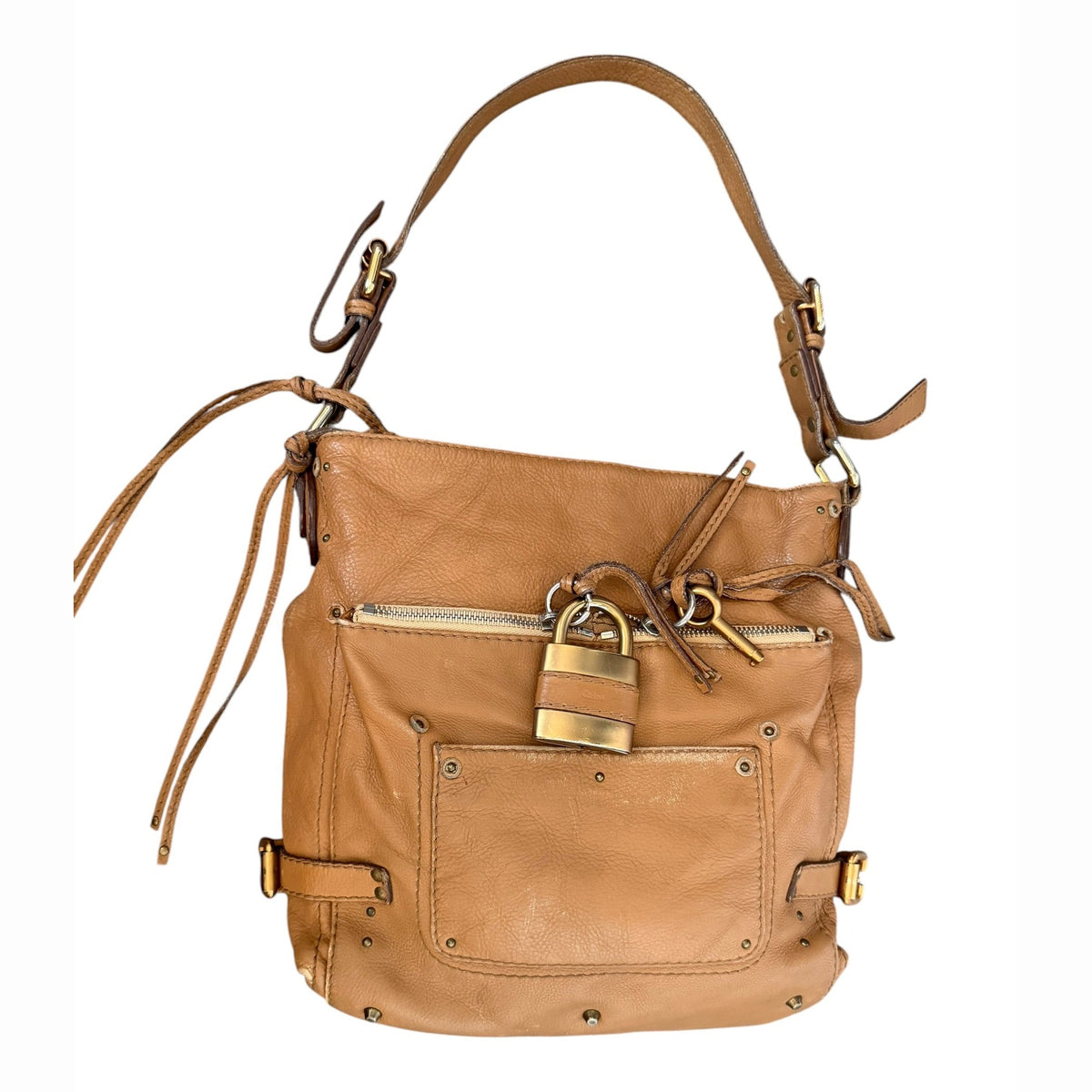 Chloé Paddington Tan Leather Shoulder Bag