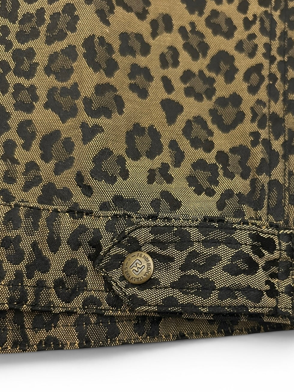 Fendi Jeans Leopard Utility Jacket