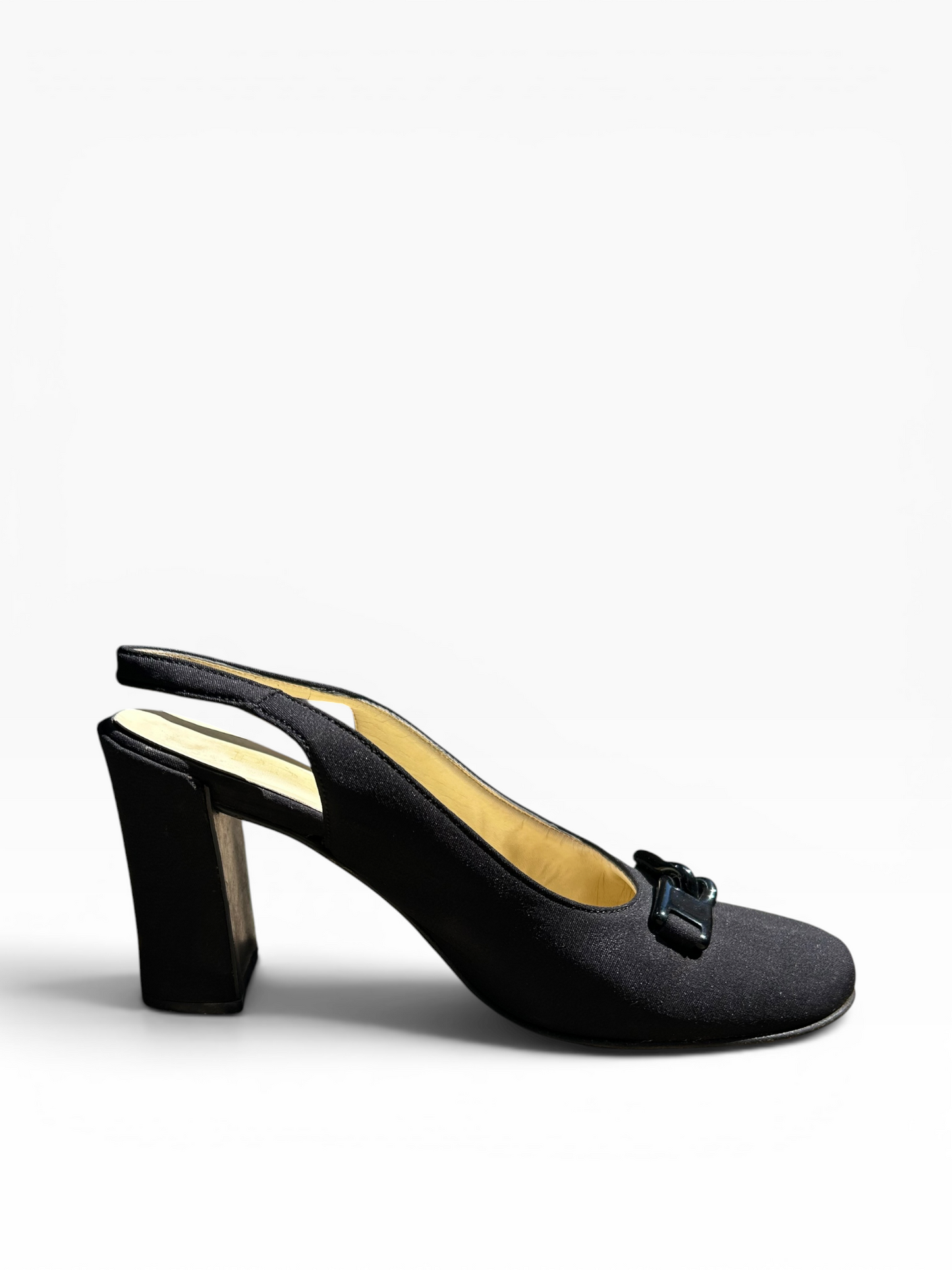 Prada Horsebit Slingback Heels