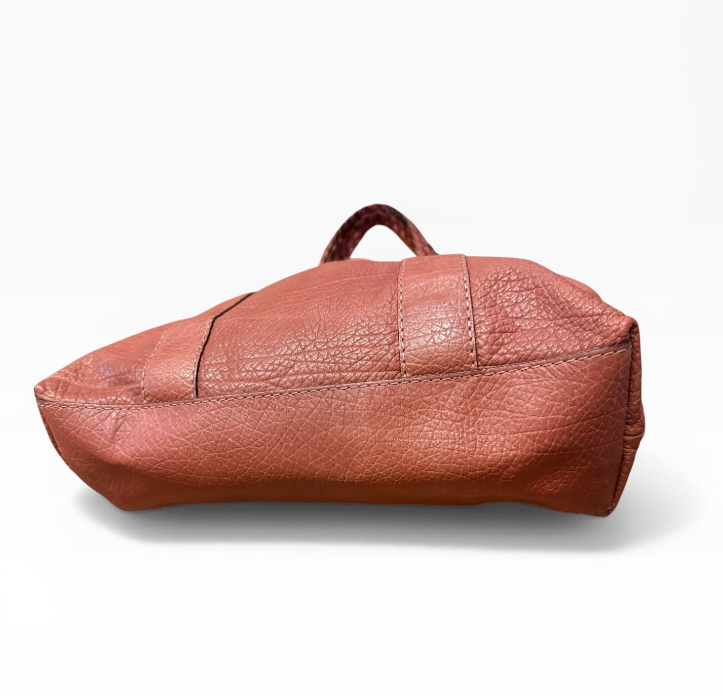 Gucci Leather Orange Bamboo Shoulder Bag