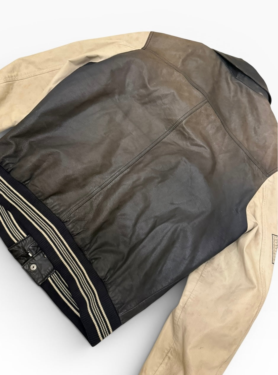 Dolce & Gabbana Leather Varsity Jacket