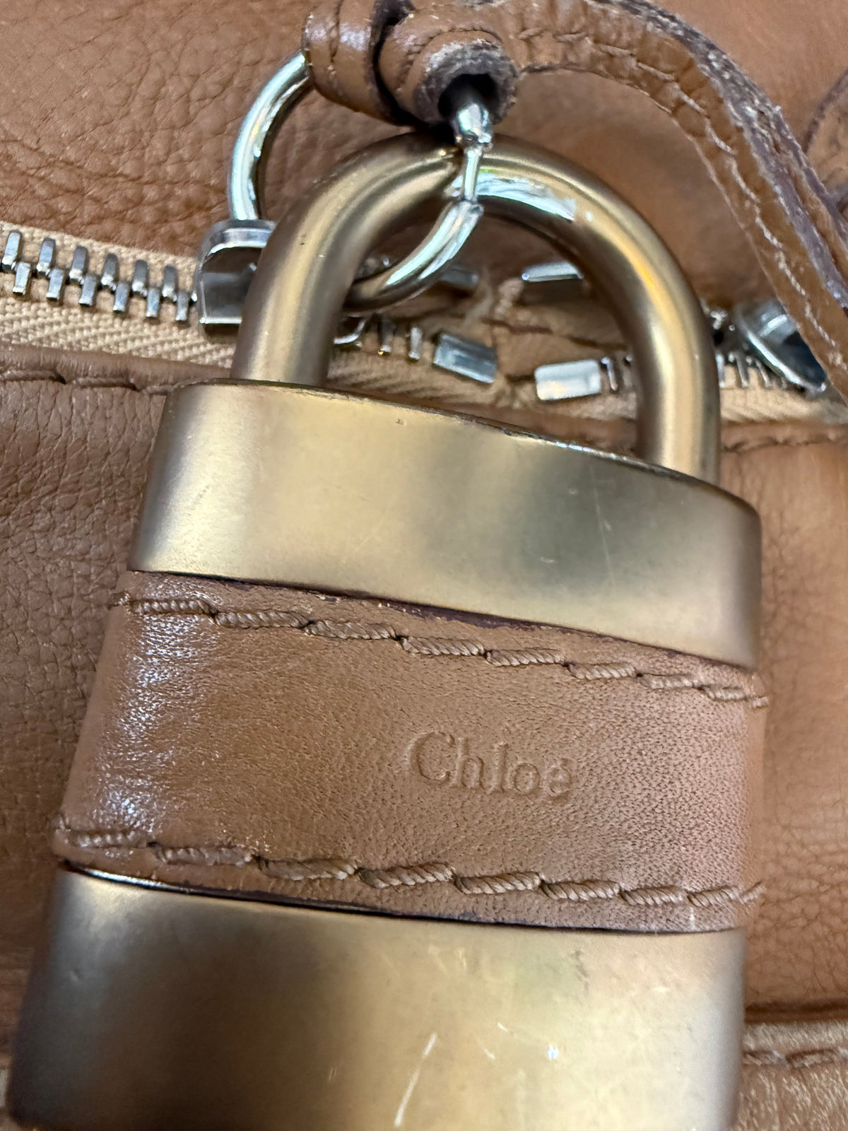 Chloé Paddington Tan Leather Shoulder Bag