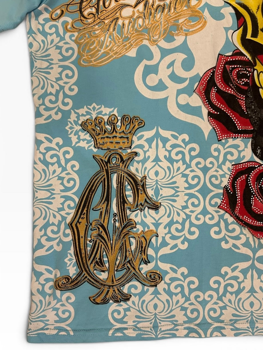Christian Audigier Diamanté T Shirt