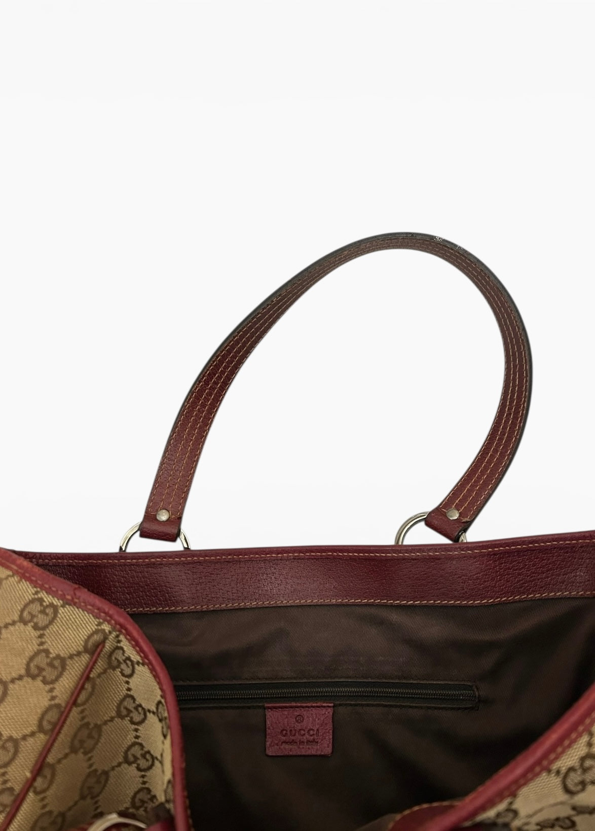 Gucci Monogram Tote Shoulder Bag