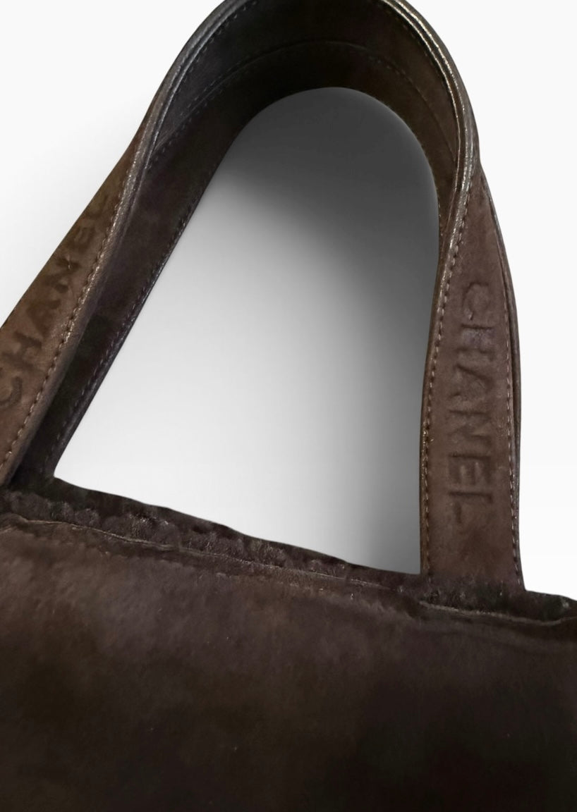 Chanel Mini Shearling Tote Bag