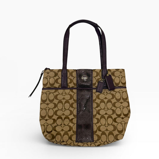 Coach Python Tote