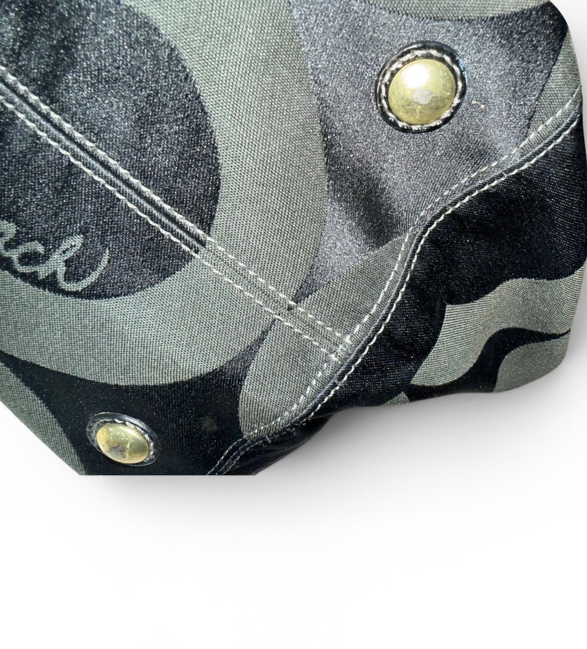 Coach Jacquard Tote Shoulder Bag
