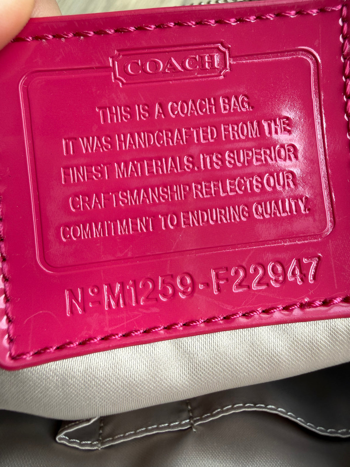 Vintage Coach Poppy Signature Tote F22947