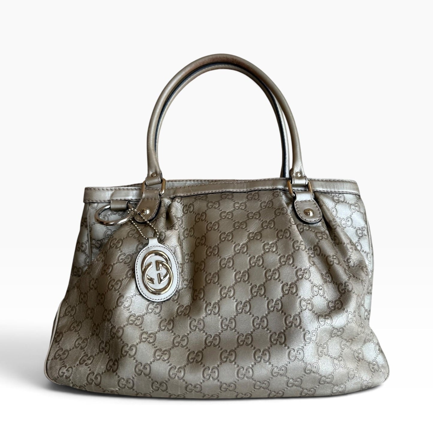 Vintage Gucci Metallic Guccissima Sukey Shoulder Bag