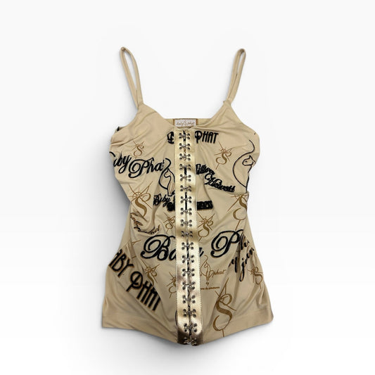 Baby Phat Corset Style Graphic Top