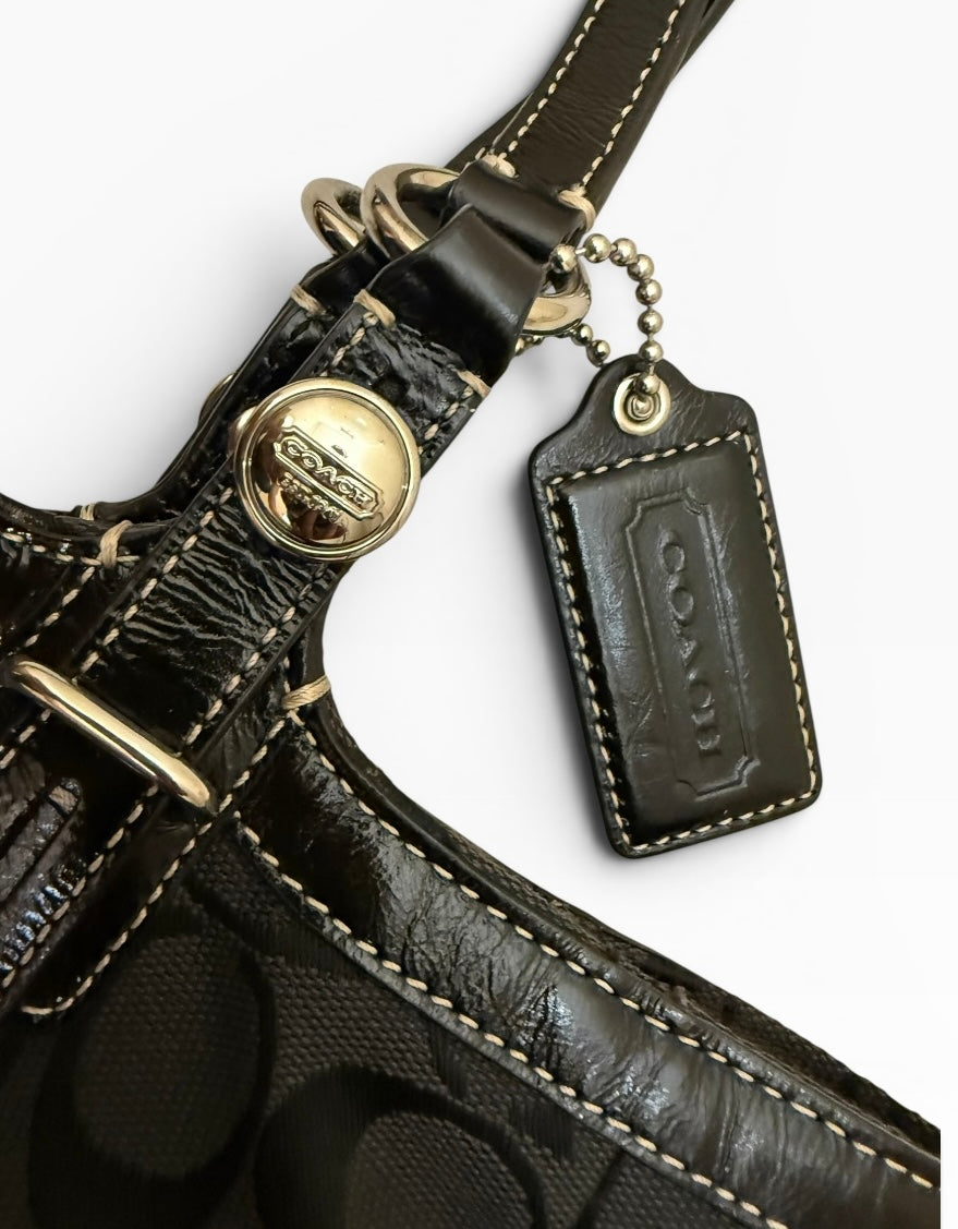Coach Signature East West Shoulder Bag