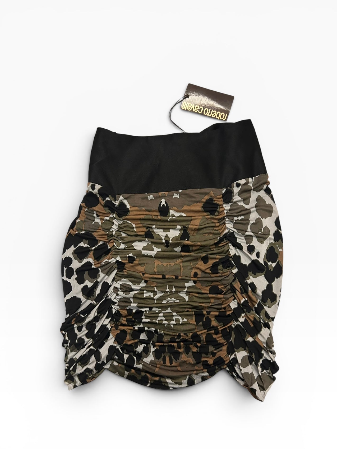 Roberto Cavalli Ruched Midi Skirt