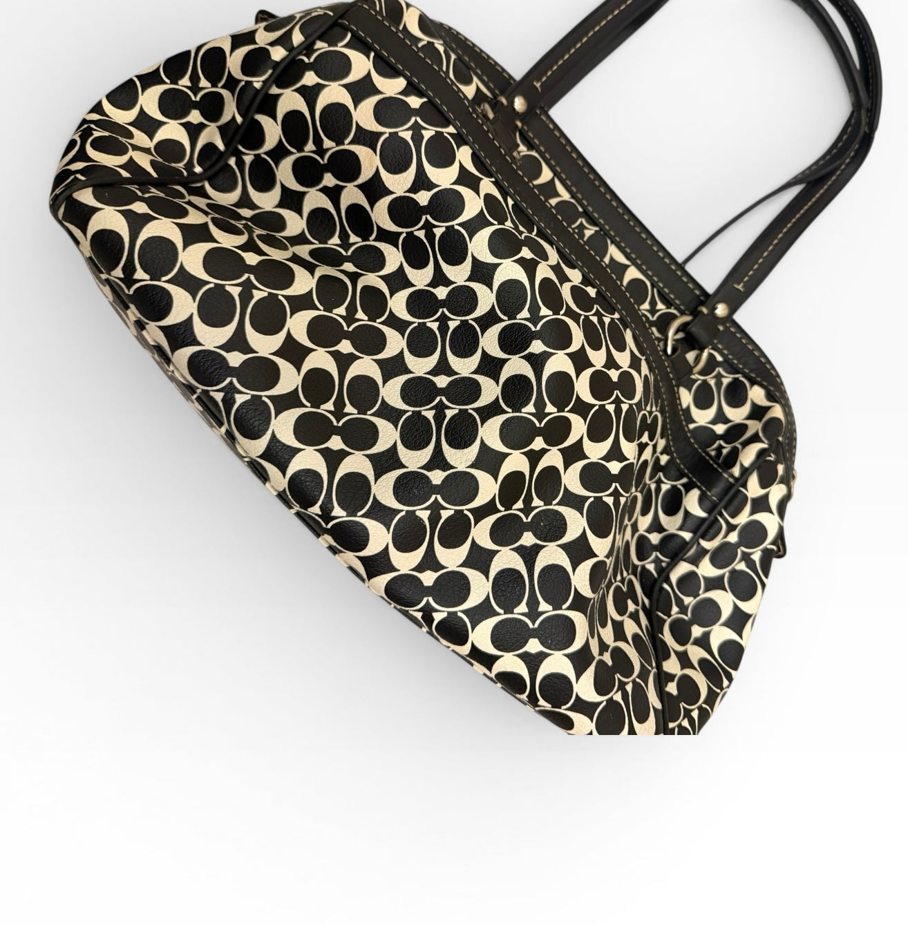 Coach Stripe Satchel