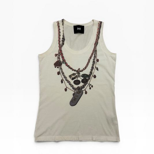 Dolce & Gabbana Layered Necklace Tank