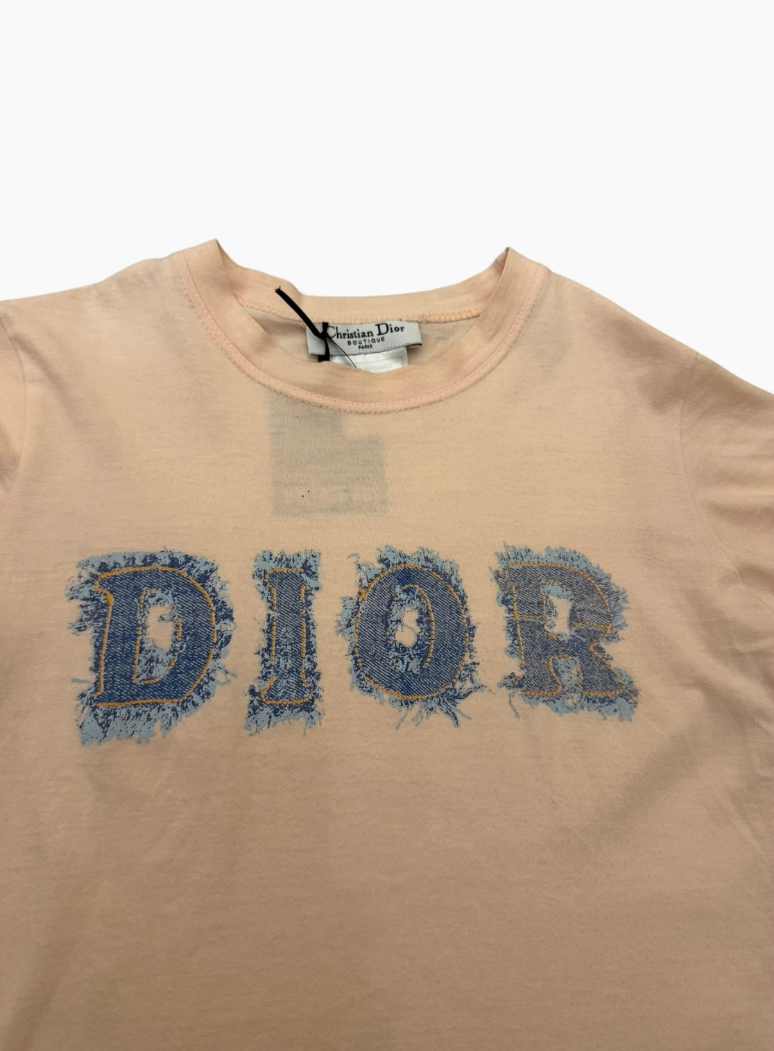 Vintage Christian Dior Denim Logo T-Shirt