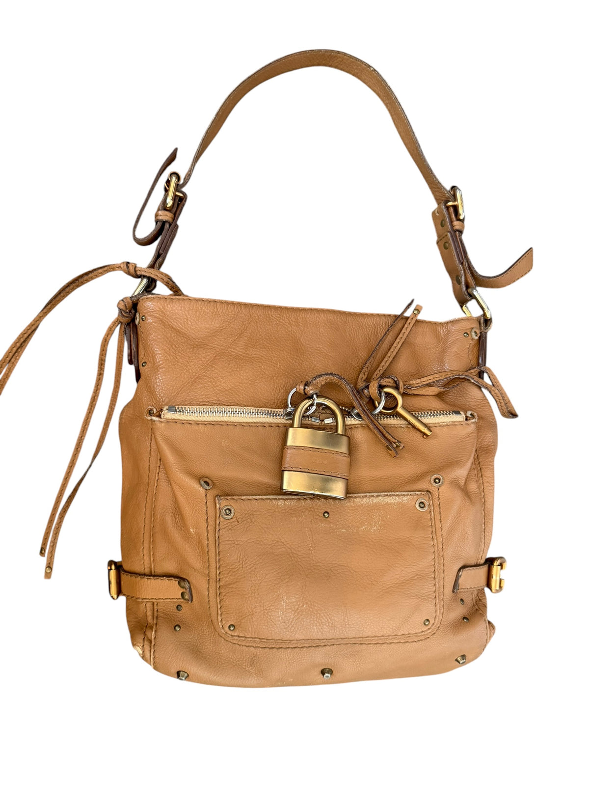 Chloé Paddington Tan Leather Shoulder Bag