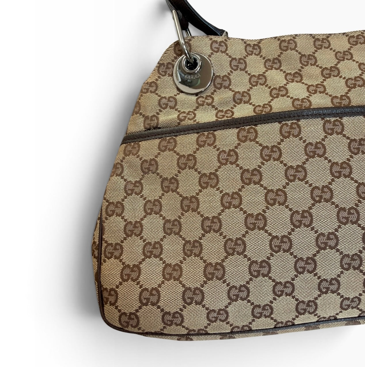 Gucci Monogram Canvas Shoulder Bag
