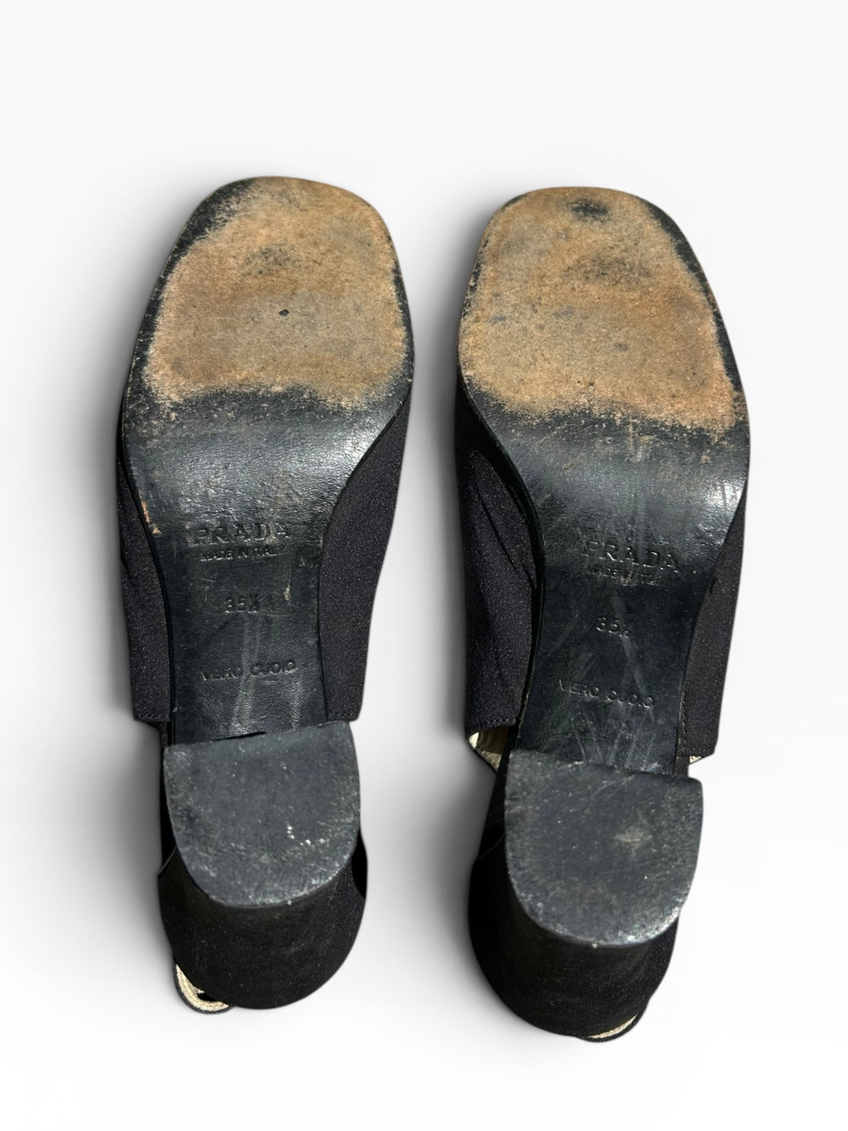 Prada Horsebit Slingback Heels