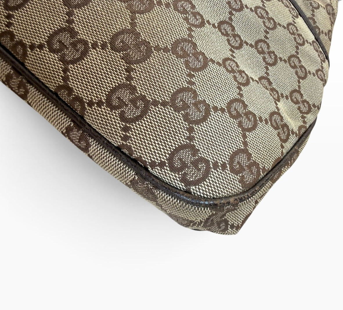 Gucci Monogram Canvas Shoulder Bag