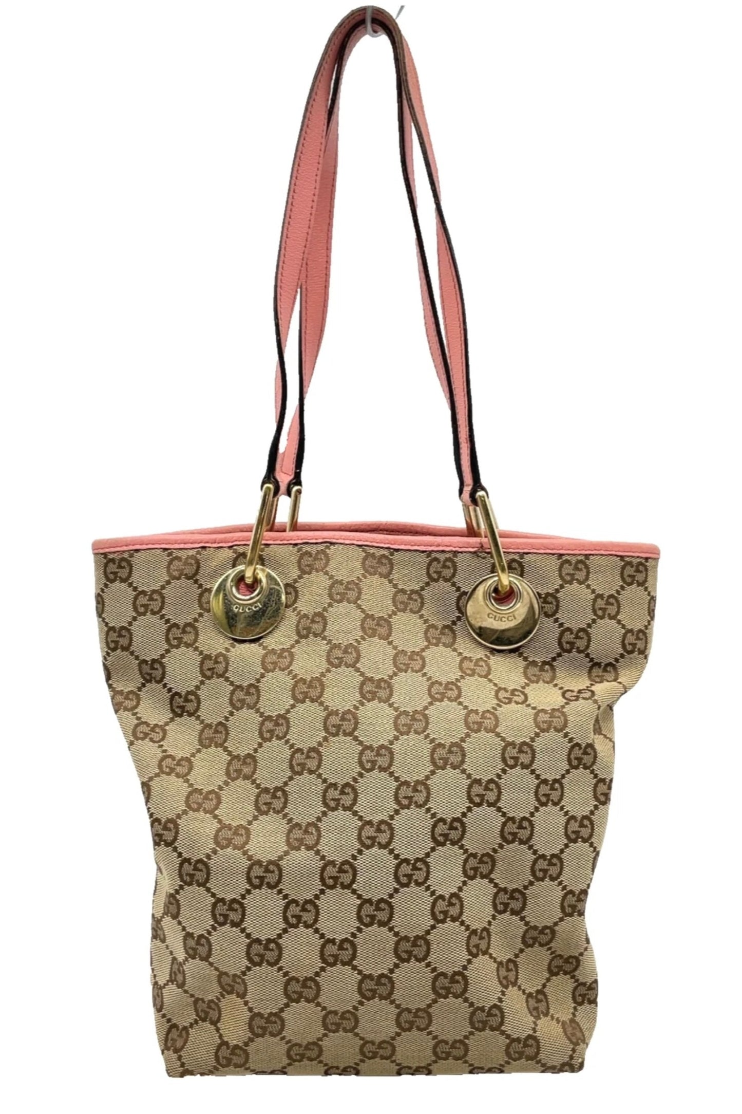 Gucci Eclipse Pink Leather Monogram Shoulder Bag