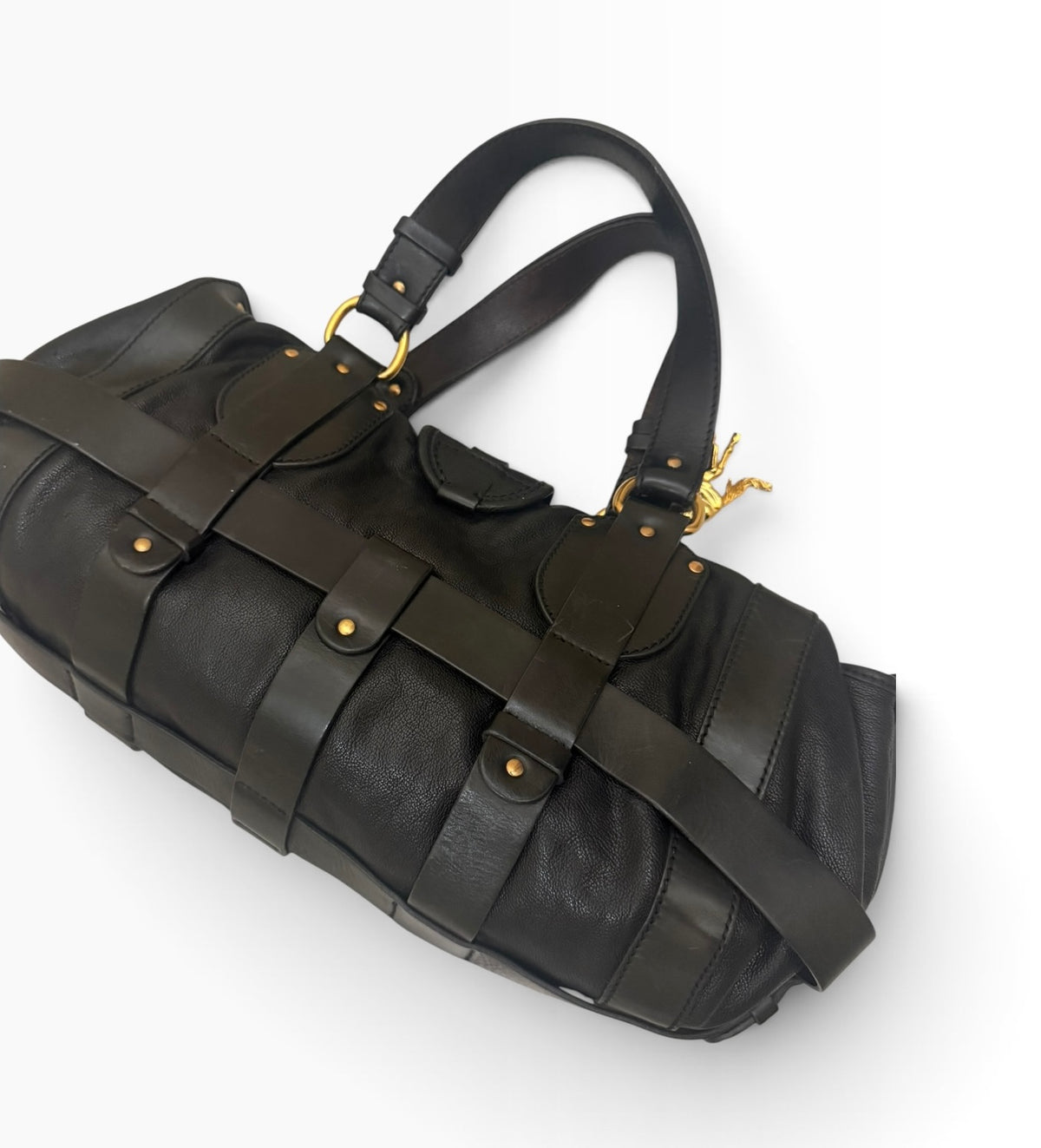 Chloé Kerala Equestrian Black Leather Horse Charm Bag 2005