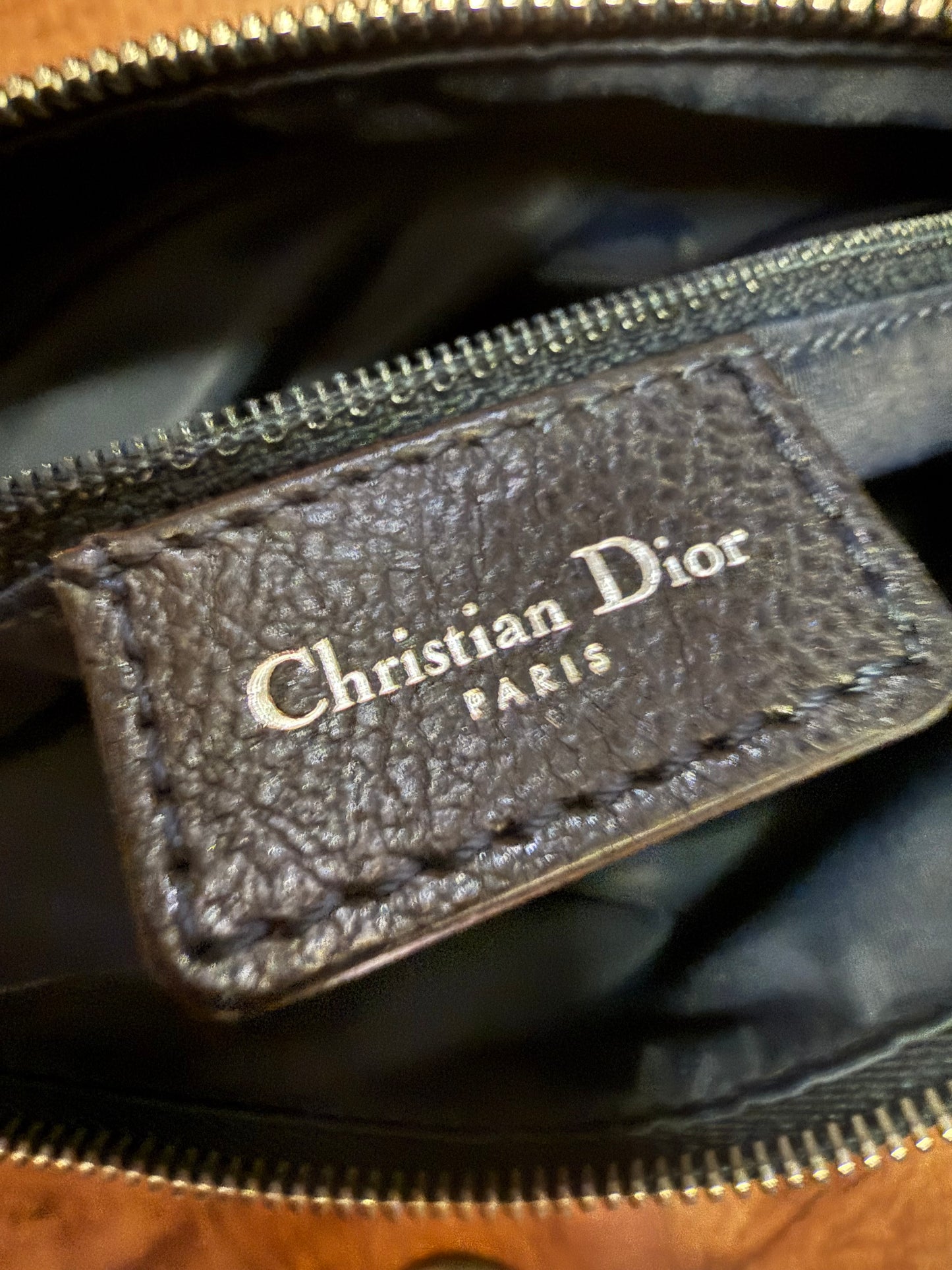 Christian Dior Flight Line Trotter Denim Shoulder Bag