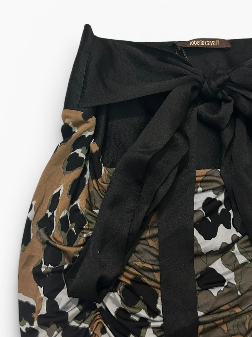 Roberto Cavalli Ruched Midi Skirt