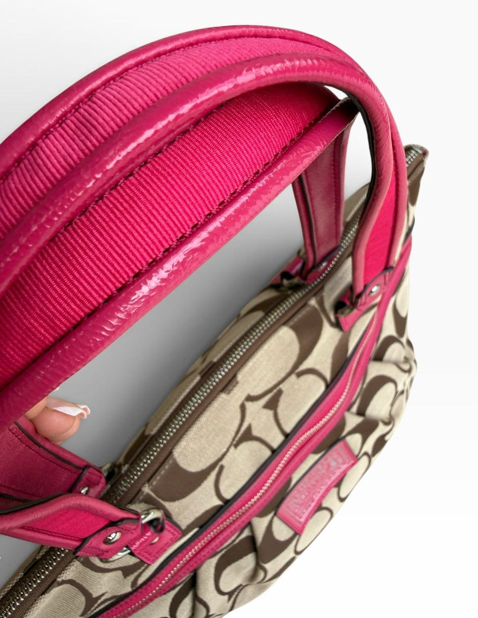 Vintage Coach Poppy Signature Tote F22947