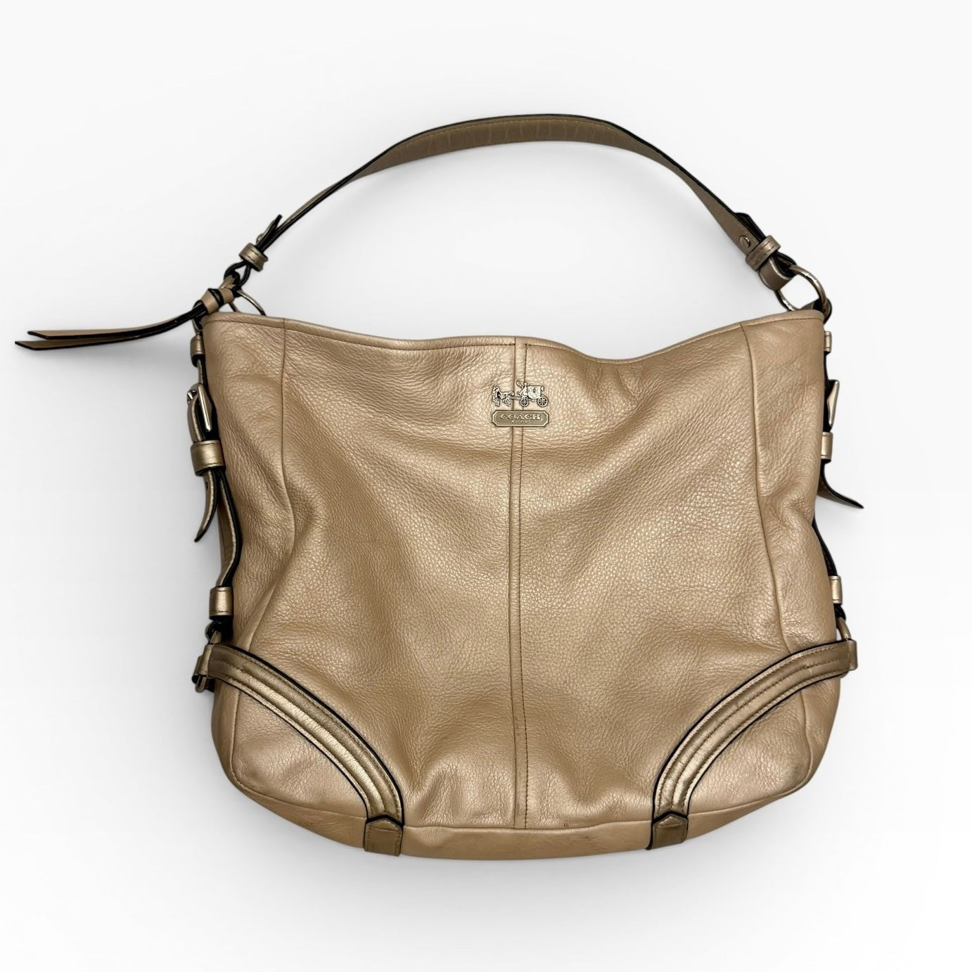 Coach Chelsea Metallic Leather Shimmer Hobo Bag