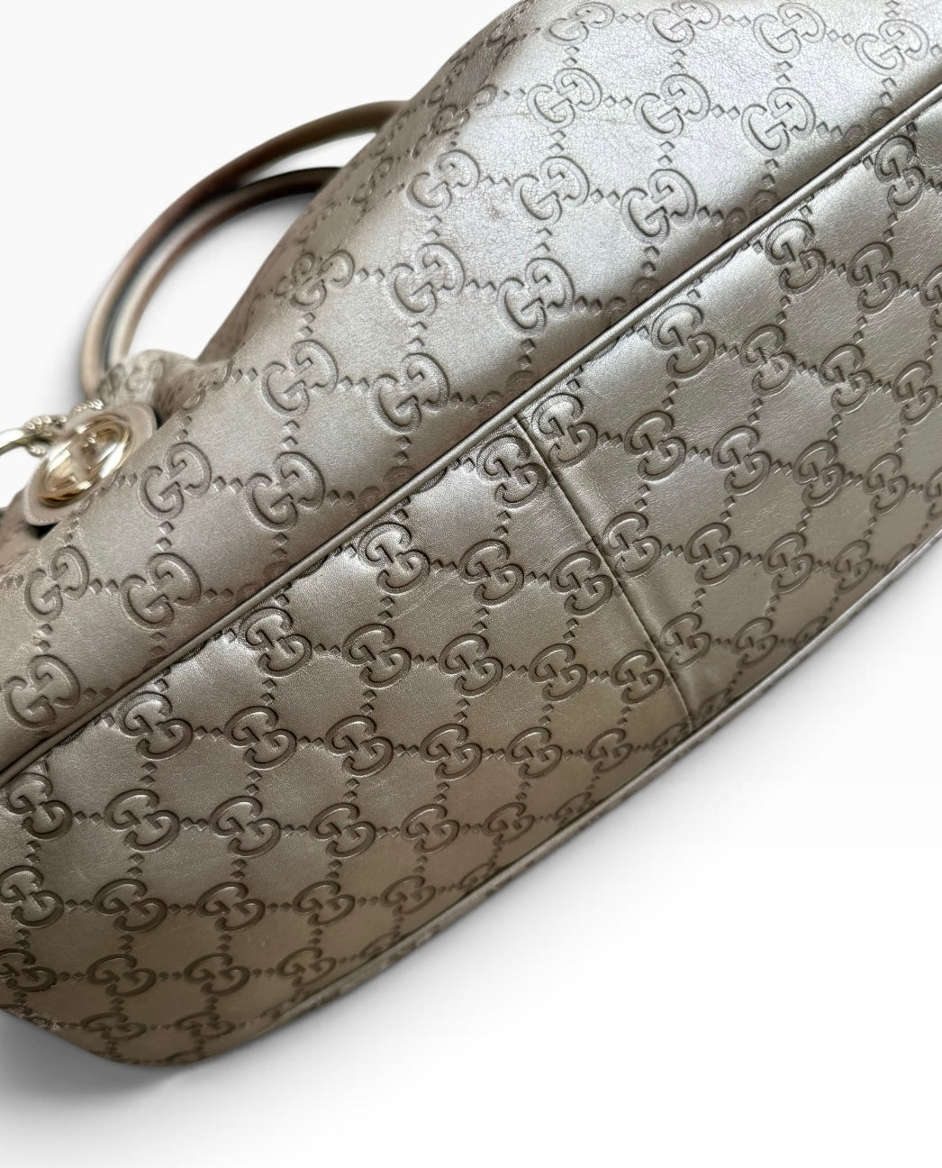 Vintage Gucci Metallic Guccissima Sukey Shoulder Bag