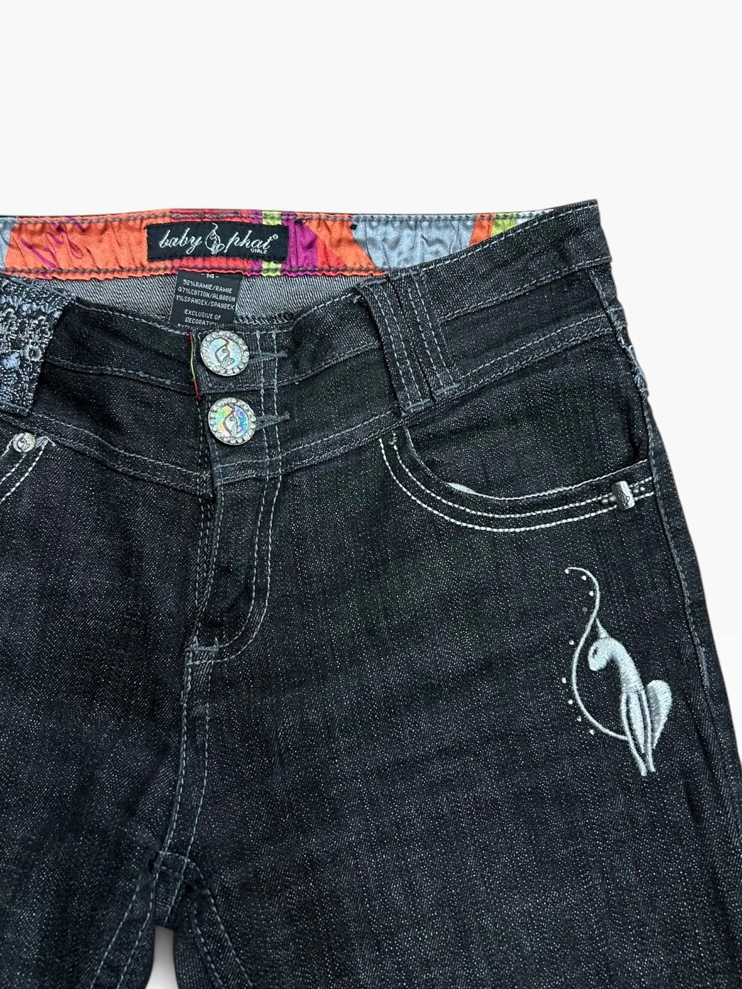 Baby Phat Embroidered Capris