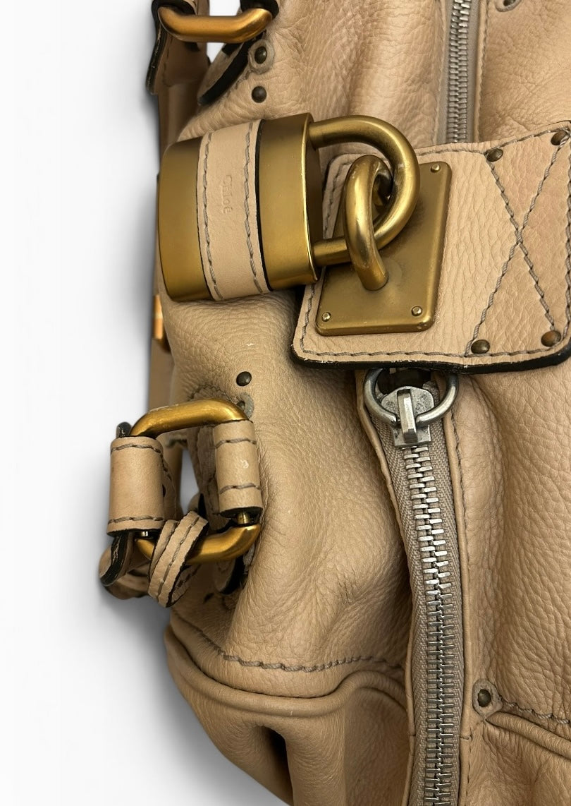 Chloe Paddington Studded Shoulder Bag