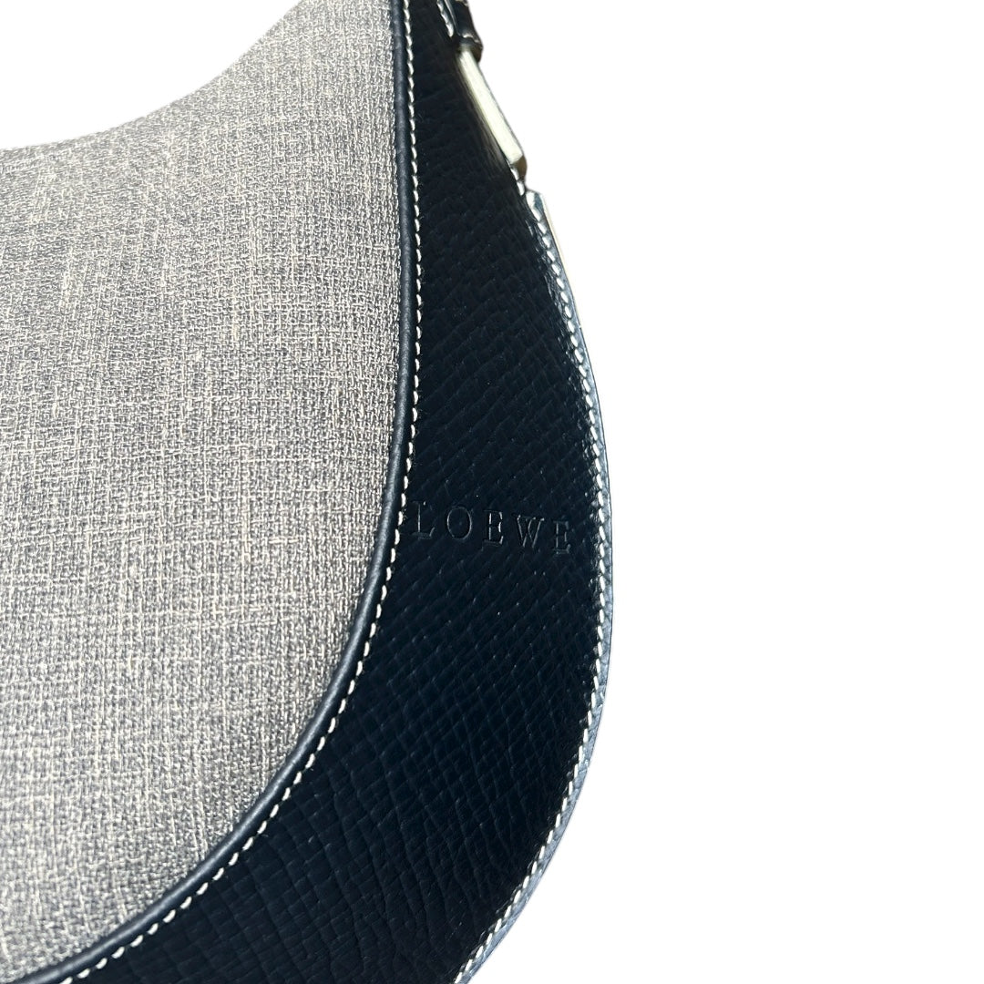 Loewe Canvas & Leather Shoulder Bag