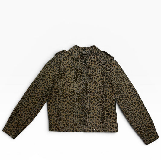 Fendi Jeans Leopard Utility Jacket