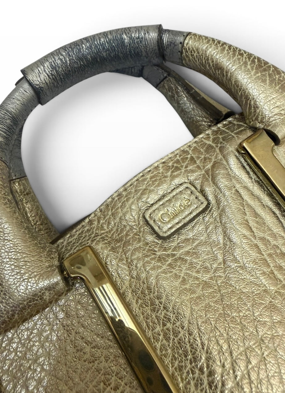 Chloe Ethel Metallic Gold Bag