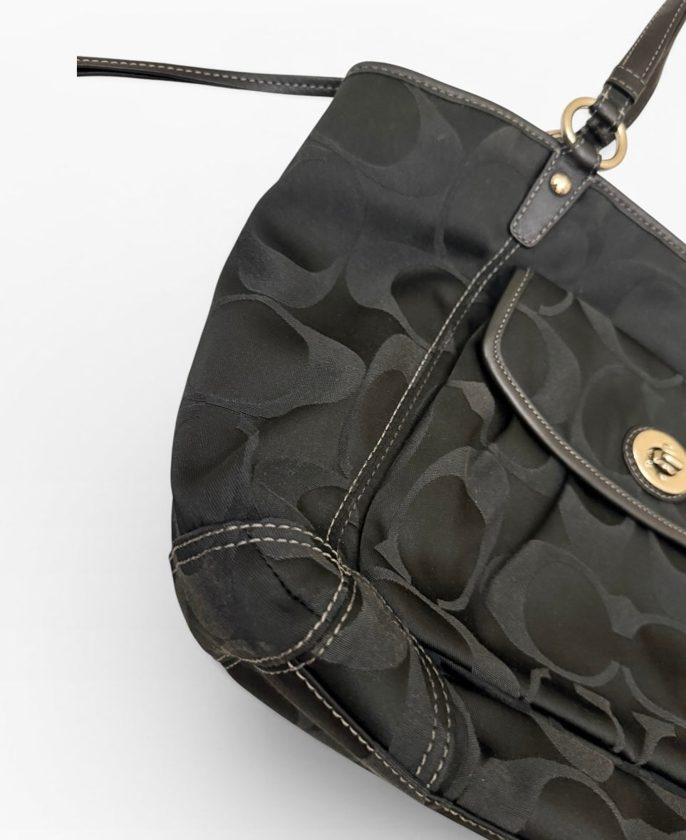 Coach Jacquard Shoulder Bag