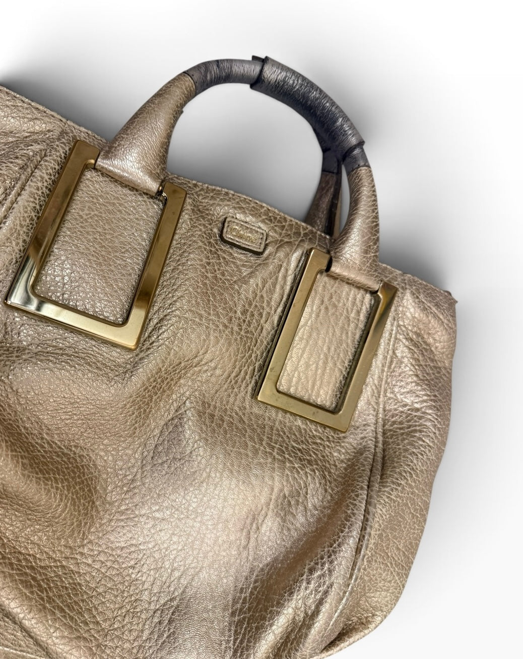 Chloe Ethel Metallic Gold Bag
